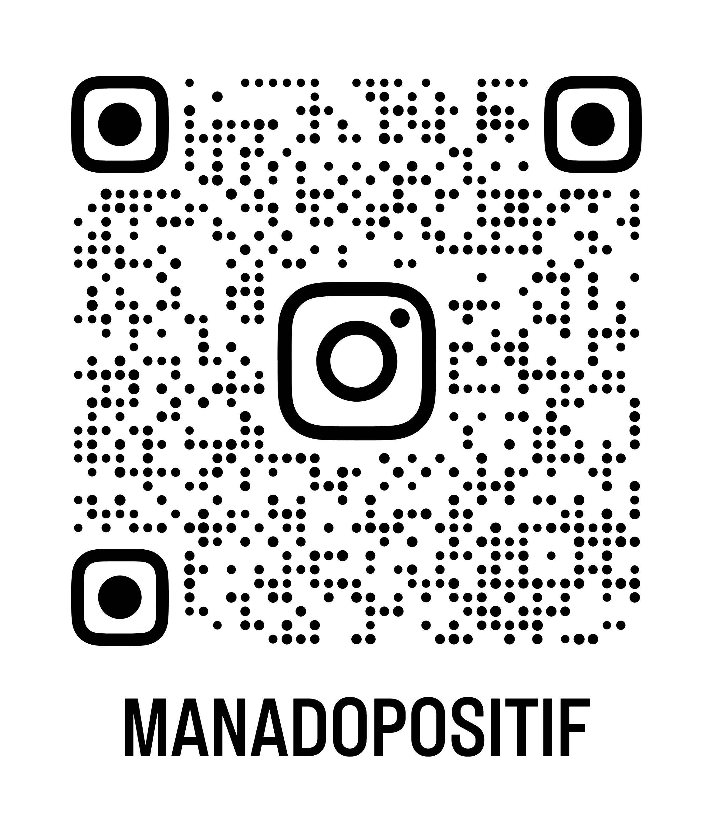 QR Code Instagram Manado Positif